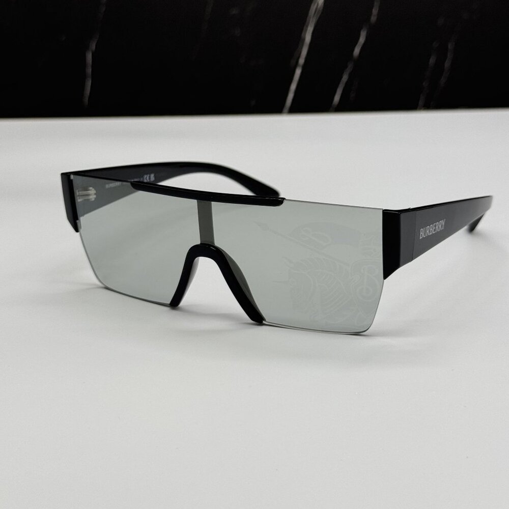 NEW BURBERRY BE4291 3001/69 SUNGLASSES BLACK/SILVER UNISEX EYEWEAR BE4291 300169 - Picture 3 of 9